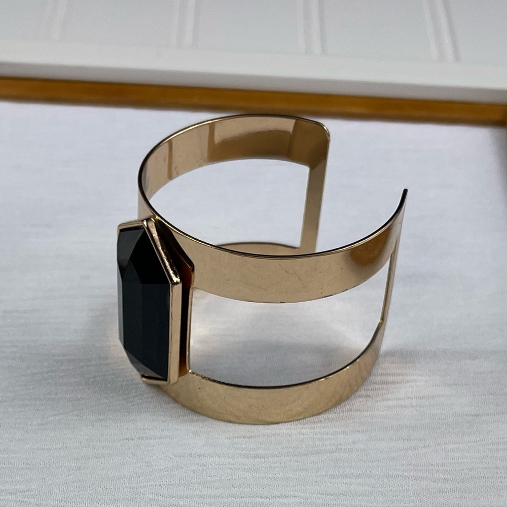 Black & Gold Cuff Bracelet - Picture 6 of 9